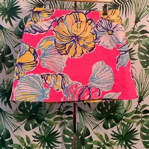 NEW Lilly Pulitzer Jonas skirt pink shells skort preppy summer beach classic 12